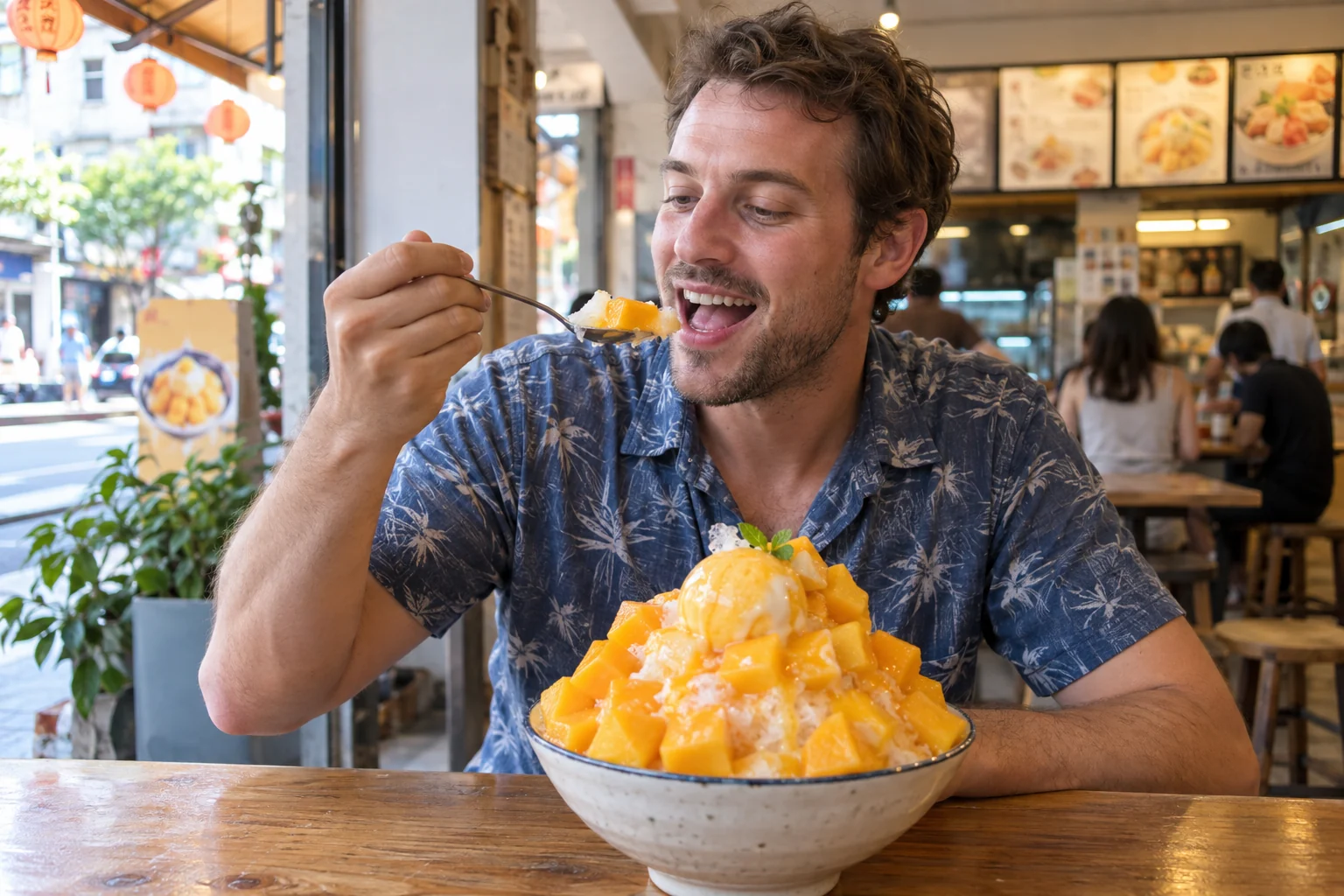 Mango Shaved Ice - Best Time to Visit Taiwan